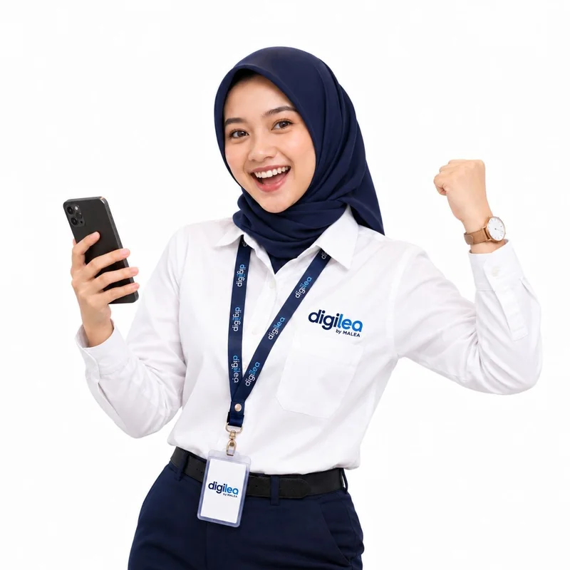 Konsultan Digilea merayakan proses yang berhasil didigitalisasi